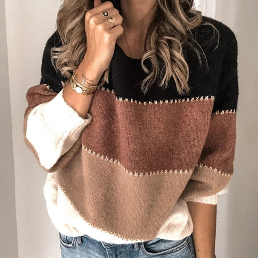 Sweter w paski dla kobiet | Wzory wielokolorowe