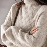 Col roulé pour femmes | Pull tricoté