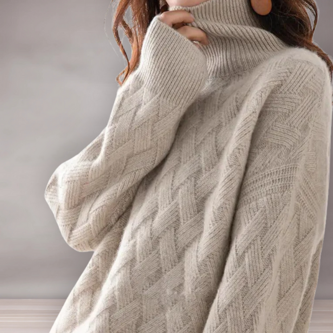 Col roulé pour femmes | Pull tricoté