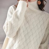 Col roulé pour femmes | Pull tricoté