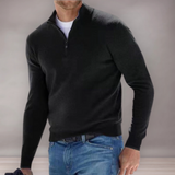 Pull homme col V en mérinos | Coupe droite