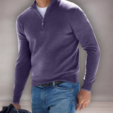 Pull homme col V en mérinos | Coupe droite
