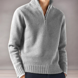 Pull quart de zip pour hommes | Tricot côtelé
