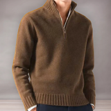 Pull quart de zip pour hommes | Tricot côtelé
