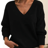 Pull à col en V pour femme | Style décontracté