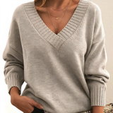 Pull à col en V pour femme | Style décontracté