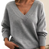 Pull à col en V pour femme | Style décontracté