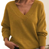 Pull à col en V pour femme | Style décontracté