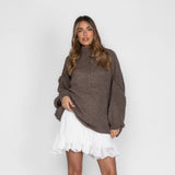 Pull oversize pour femme | Manches longues