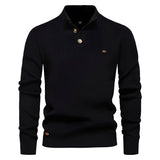 Pull homme à col zippé quart