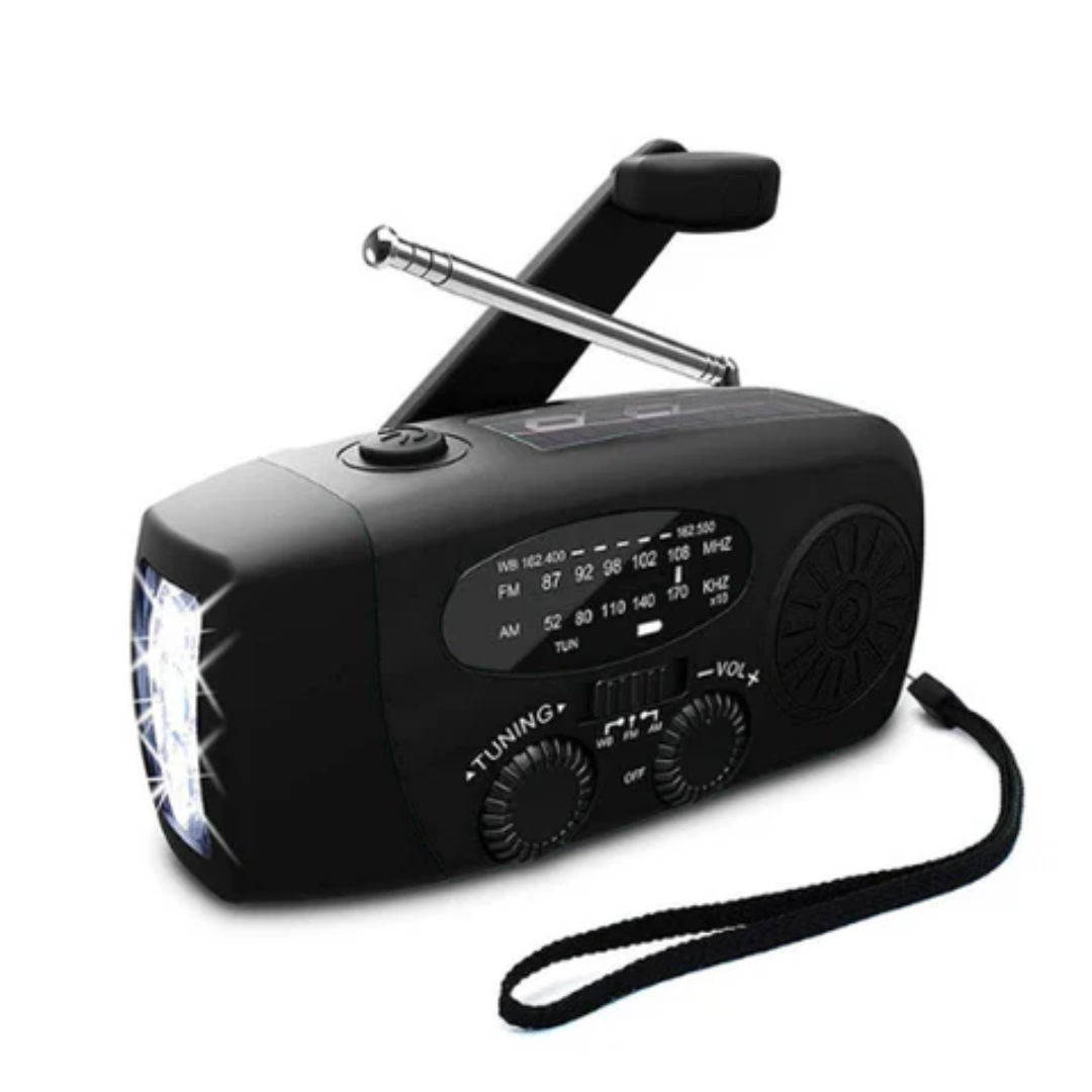 Radio d’urgence - Radionix - Manivelle - Panneau solaire
