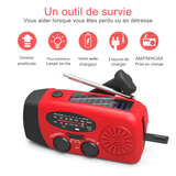 Radio d’urgence - Radionix - Manivelle - Panneau solaire