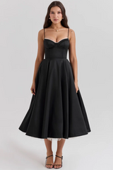 Robe Midi en Tulle pour Femme | Bretelles Réglables