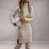 Robe pull en tricot pour femmes | Coupe classique