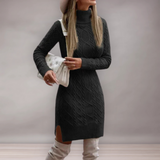 Robe pull en tricot pour femmes | Coupe classique