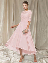 Robe de mariée avec détails en dentelle | Robe midi