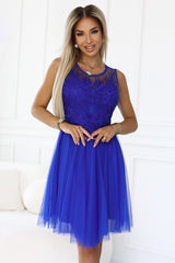 Robe de mariée en dentelle guipure et tulle délicat | Sans manches