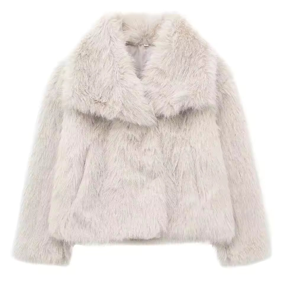 Manteau Femme Oversize en Fausse Fourrure | Chaleur Luxueuse