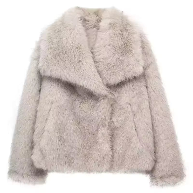 Manteau Femme Oversize en Fausse Fourrure | Chaleur Luxueuse