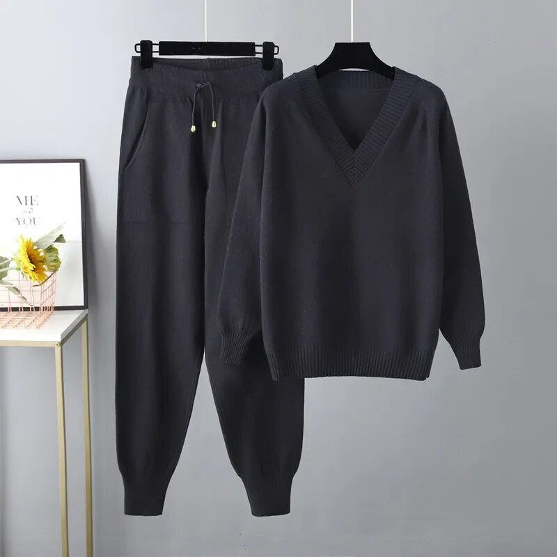 Ensemble tricoté pour femmes | Pull et pantalon