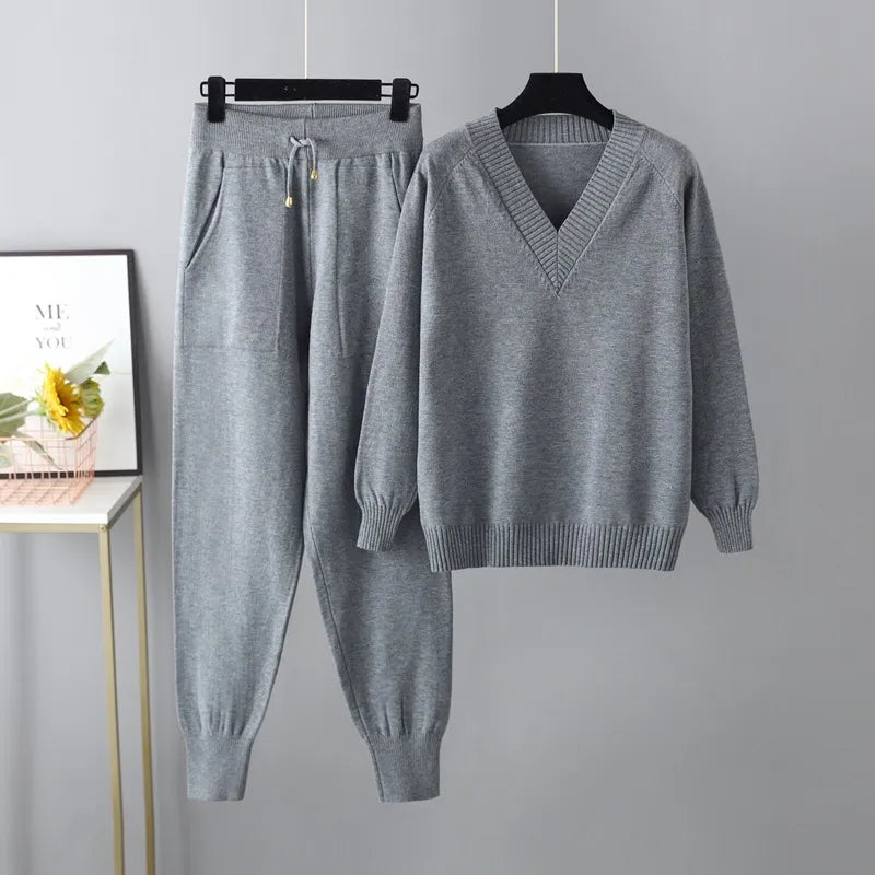 Ensemble tricoté pour femmes | Pull et pantalon