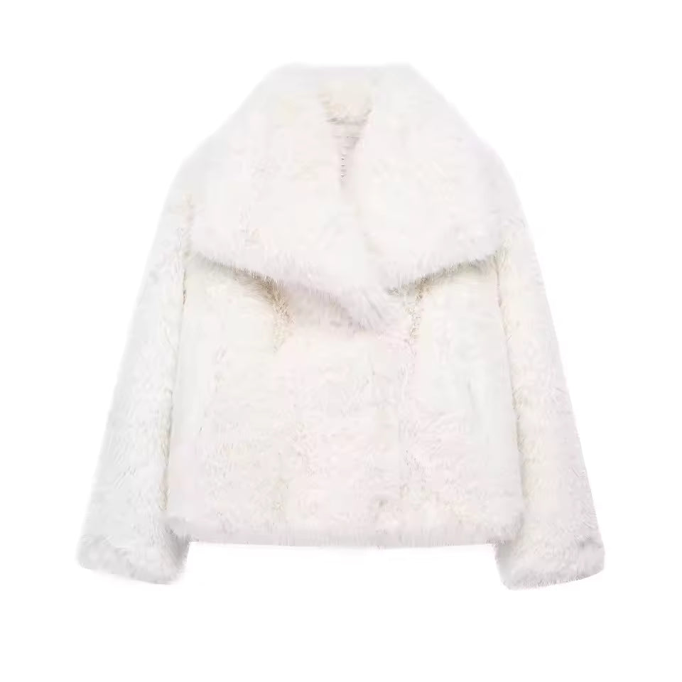Manteau Femme Oversize en Fausse Fourrure | Chaleur Luxueuse