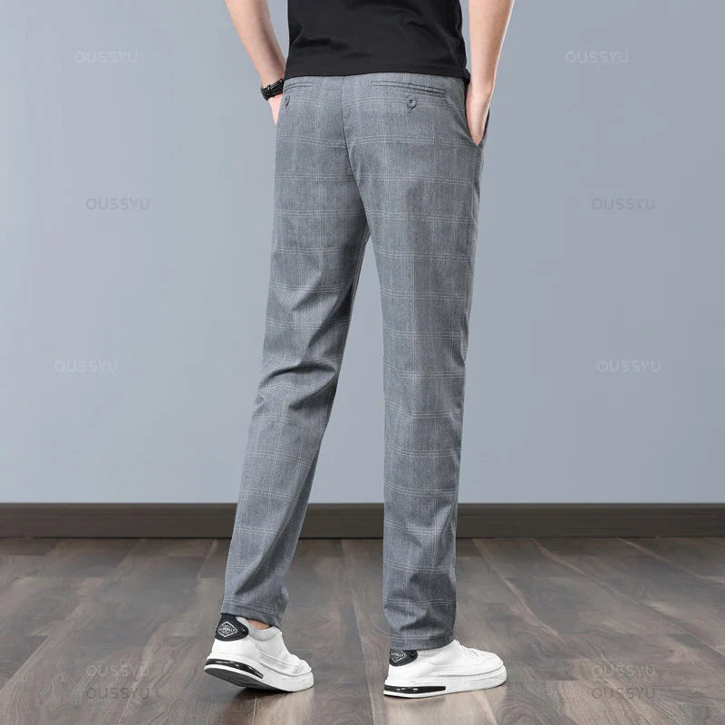 Tirenta | Pantalon à Carreaux Classique du Quotidien