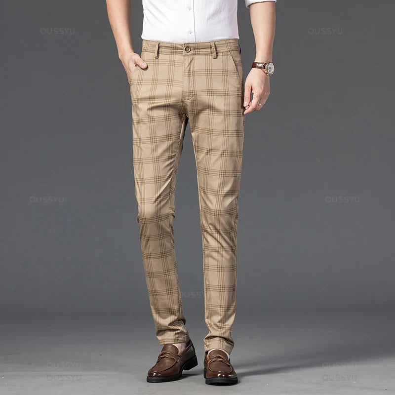 Tirenta | Pantalon à Carreaux Raffiné