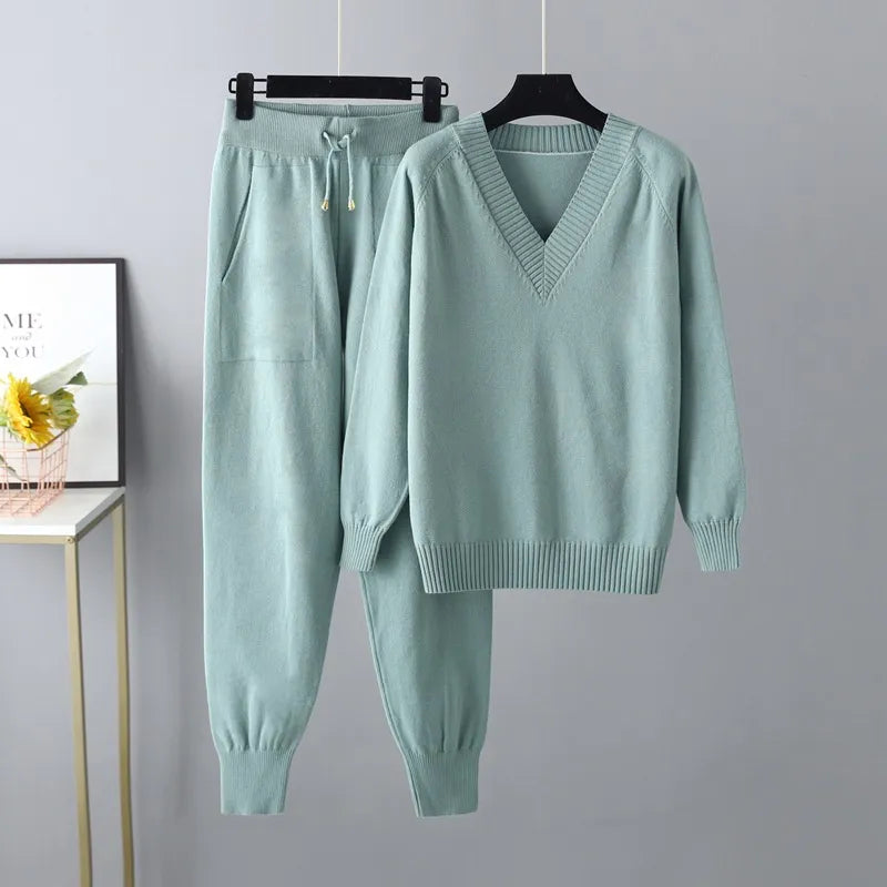 Ensemble tricoté pour femmes | Pull et pantalon