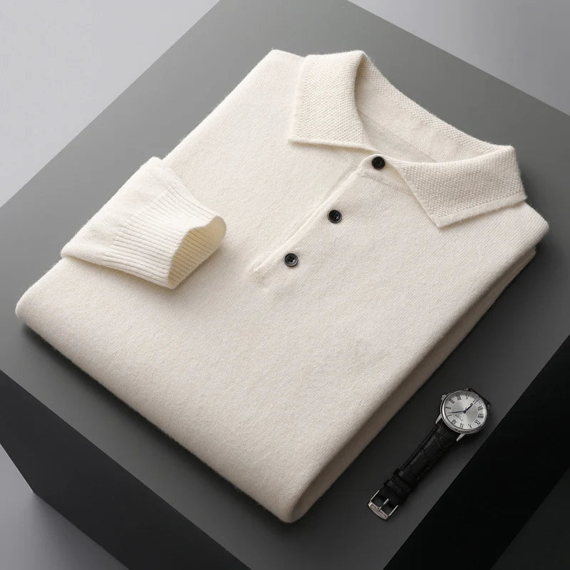 Polo à manches longues pour hommes | Col classique