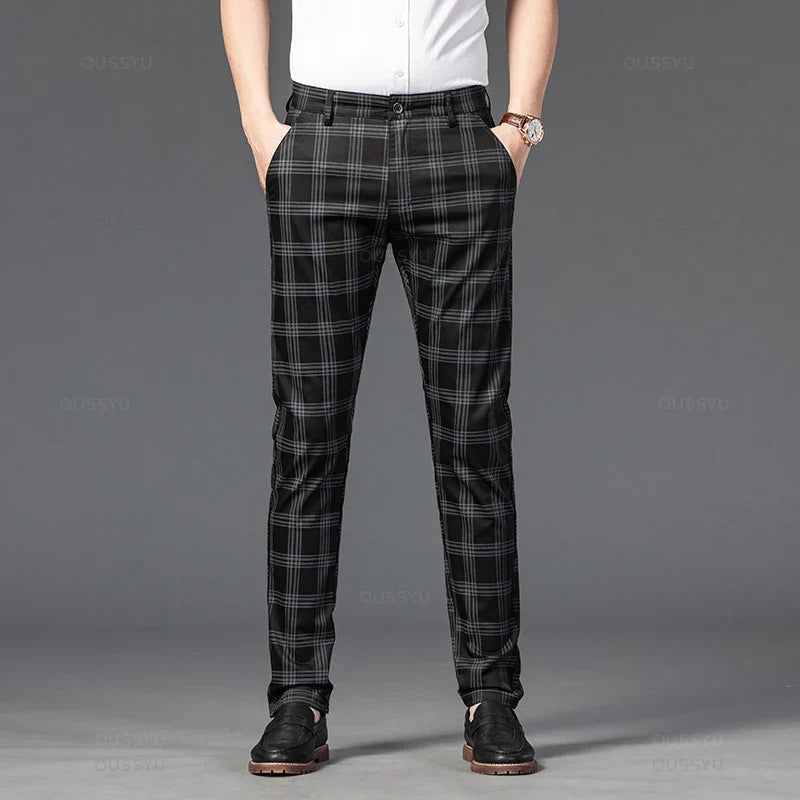 Tirenta | Pantalon à Carreaux Raffiné