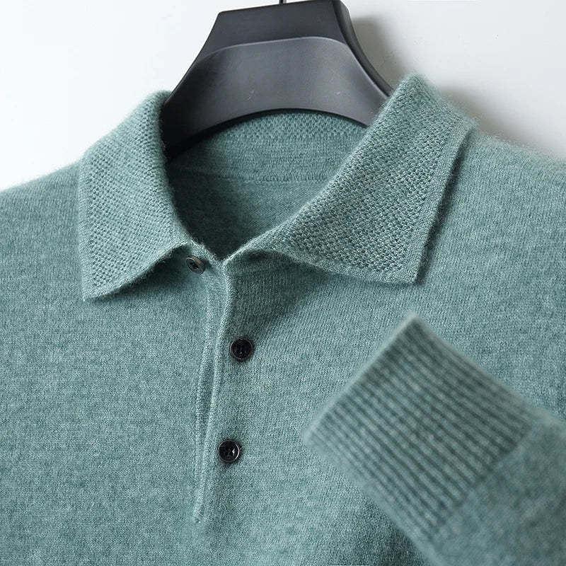 Polo à manches longues pour hommes | Col classique