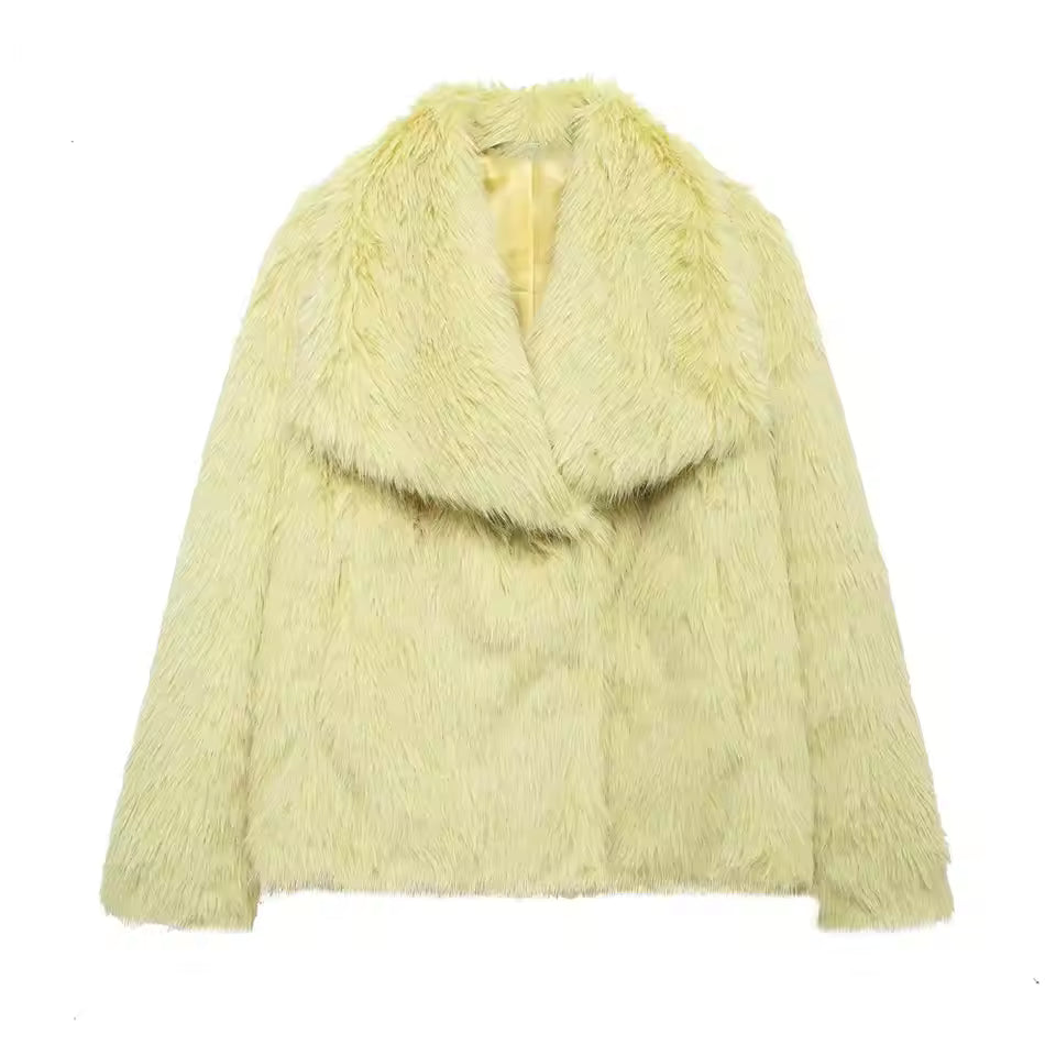 Manteau Femme Oversize en Fausse Fourrure | Chaleur Luxueuse