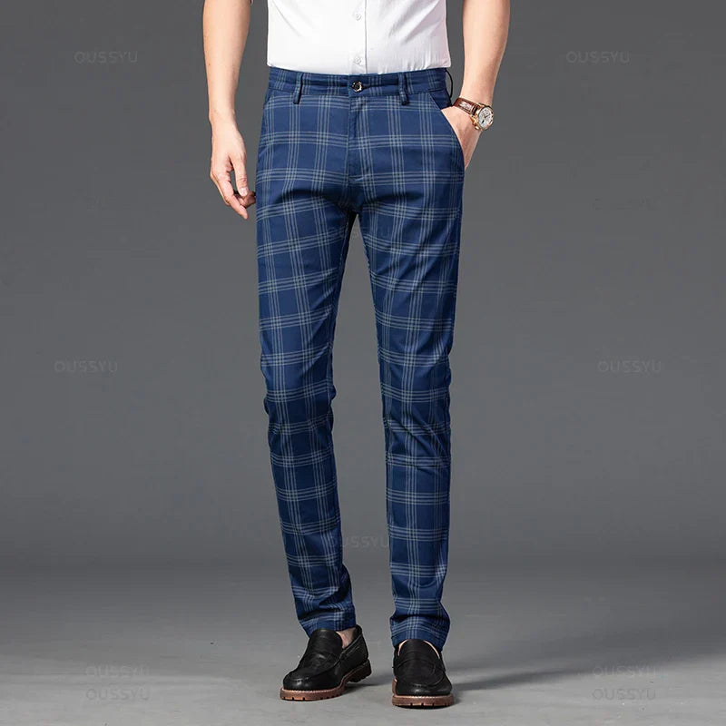Tirenta | Pantalon à Carreaux Raffiné
