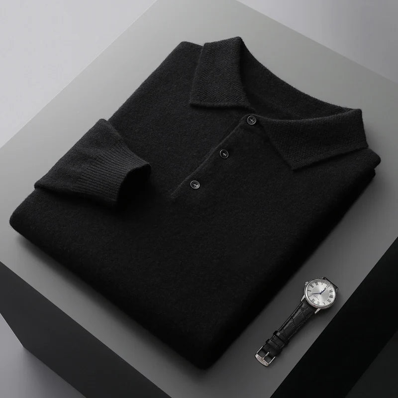 Polo à manches longues pour hommes | Col classique