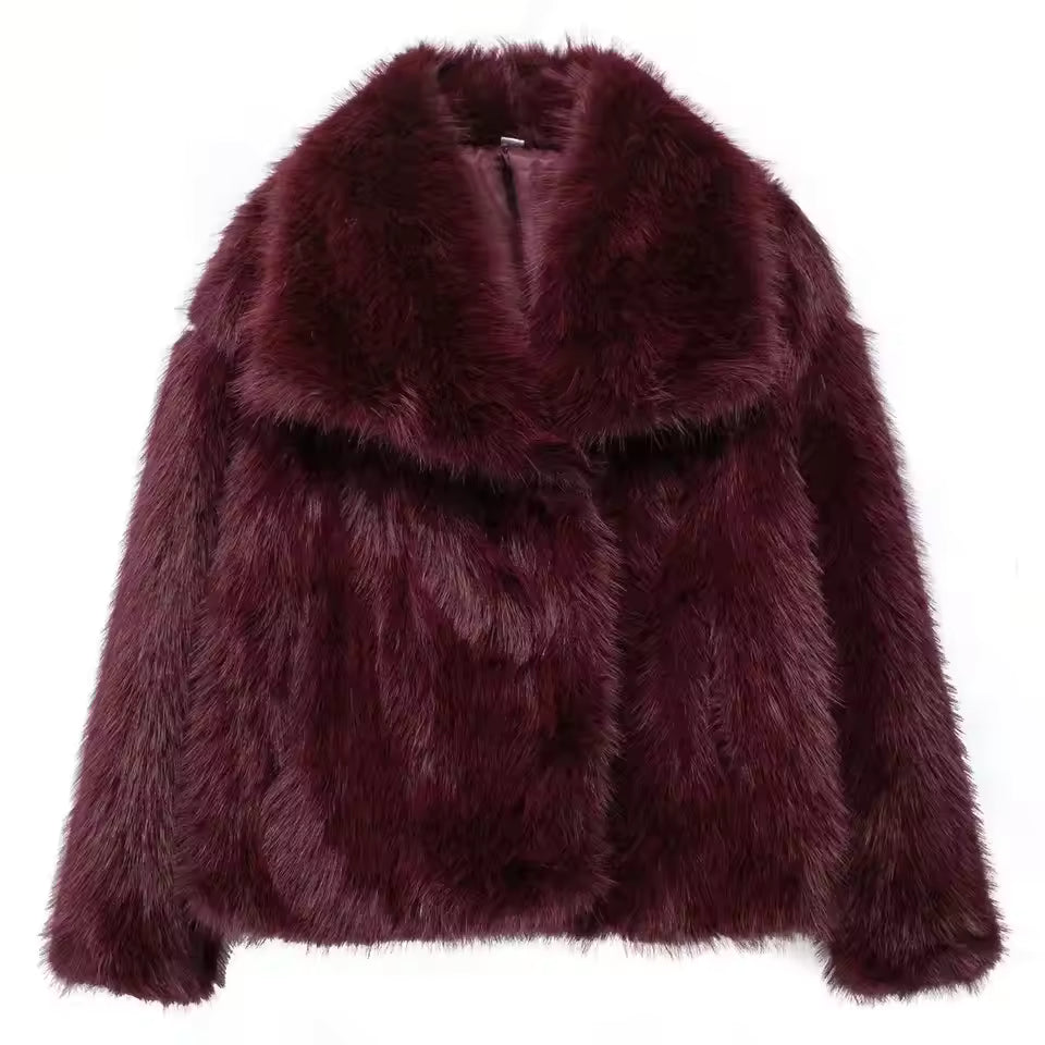 Manteau Femme Oversize en Fausse Fourrure | Chaleur Luxueuse