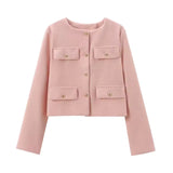 Veste Femme Courte Élégante | Détails Boutons