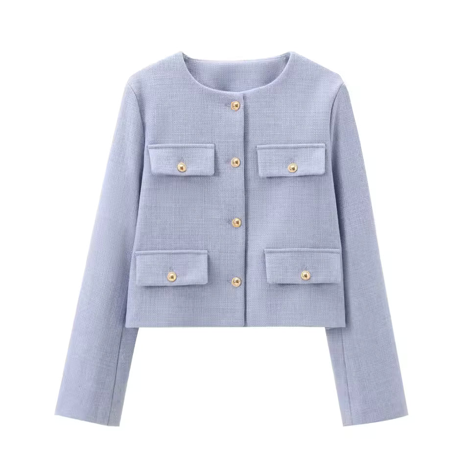 Veste structurée pour femmes à boutons | Élégante