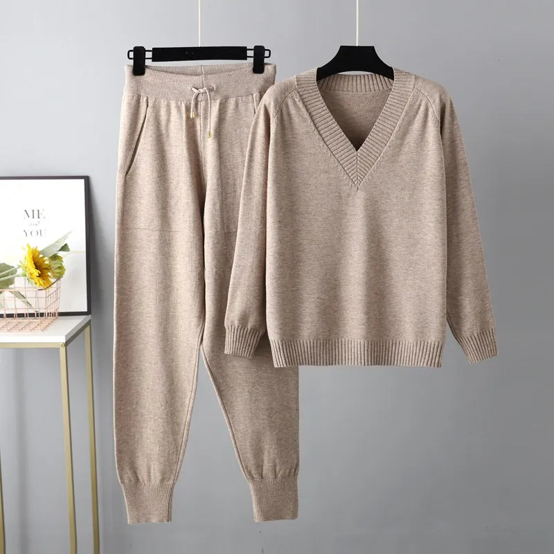 Ensemble tricoté pour femmes | Pull et pantalon