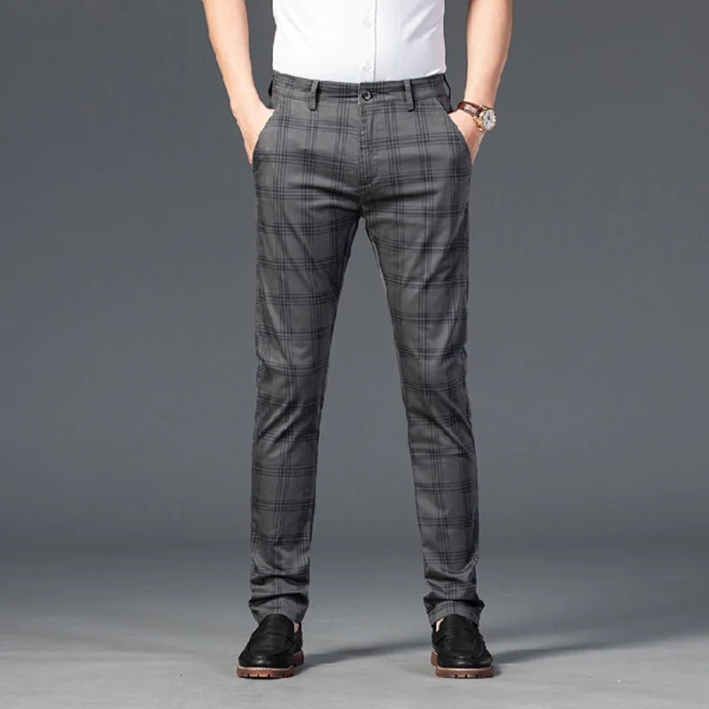 Tirenta | Pantalon à Carreaux Raffiné