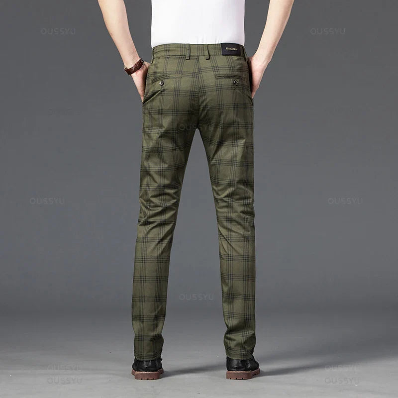 Tirenta | Pantalon à Carreaux Raffiné