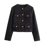 Veste structurée pour femmes à boutons | Élégante