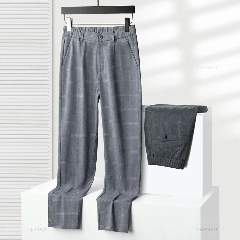 Tirenta | Pantalon à Carreaux Classique du Quotidien