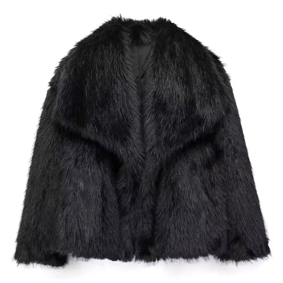 Manteau Femme Oversize en Fausse Fourrure | Chaleur Luxueuse
