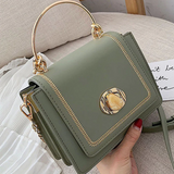 Sac à bandoulière carré pour femme | Quincaillerie dorée