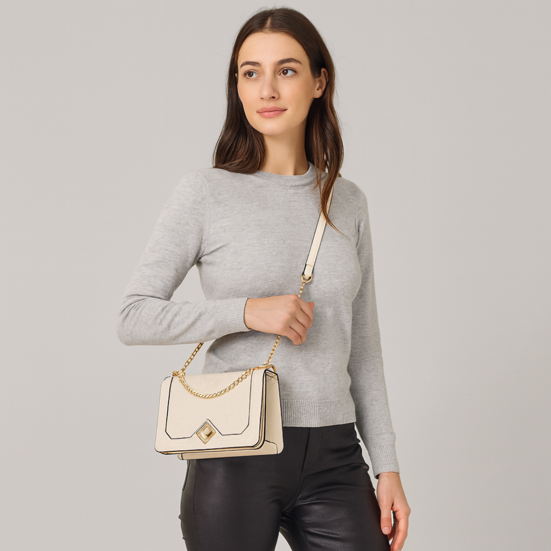 Sac à bandoulière matelassé pour femme | Sangle à chaîne