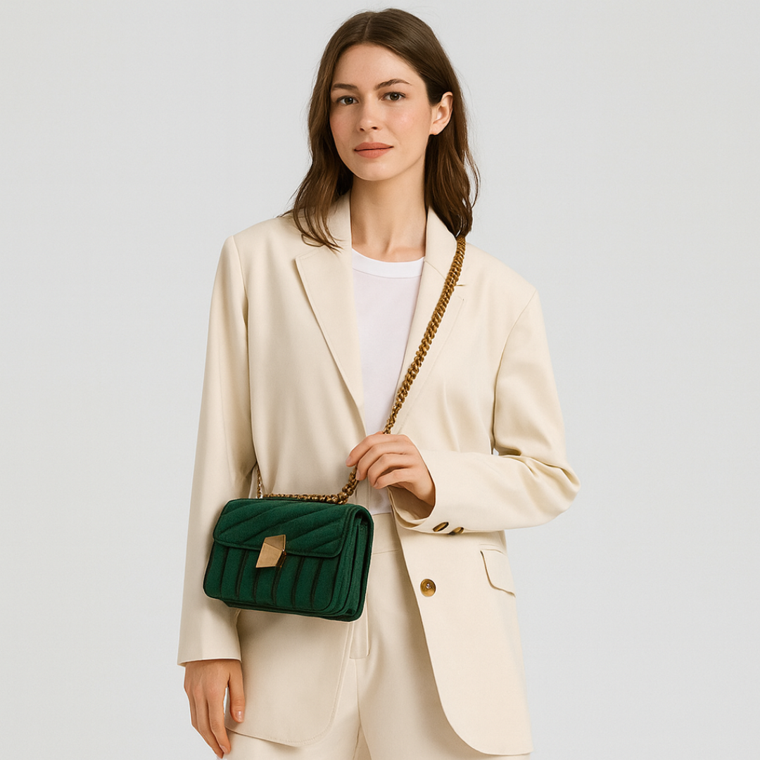 Sac à bandoulière matelassé pour femme | Bandoulière à chaîne