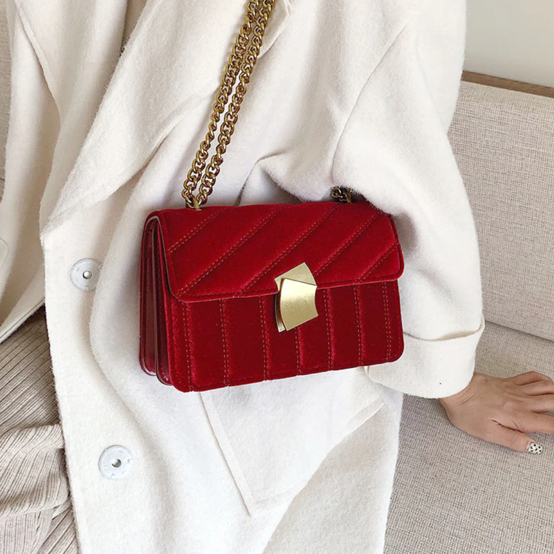 Sac à bandoulière matelassé pour femme | Bandoulière à chaîne