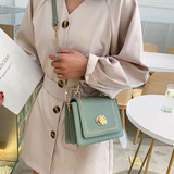 Sac à bandoulière carré pour femme | Quincaillerie dorée