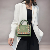 Sac à main pour femmes | Détail dentelle et fleurs
